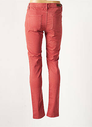 Pantalon slim taille basse taille basse rouge DENIM STUDIO femme