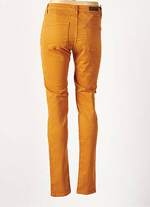 Pantalon slim taille basse taille basse jaune DENIM STUDIO femme