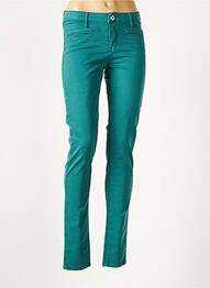 Pantalon slim taille basse taille basse bleu DENIM STUDIO femme