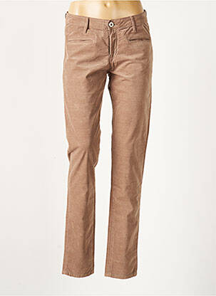 Pantalon slim taille basse taille basse beige DENIM STUDIO femme