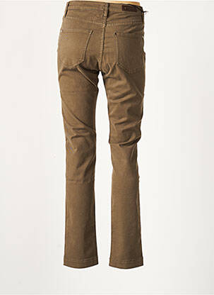 Pantalon slim stretch taille normale vert DENIM STUDIO femme