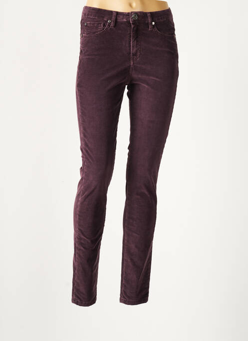 Pantalon slim violet DENIM STUDIO pour femme