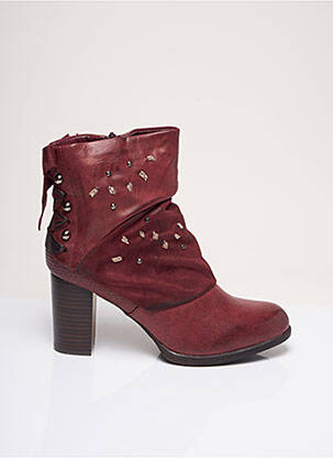 Bottines/Boots rouge FOREVER FOLIE pour femme