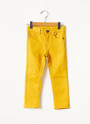 Pantalon slim jaune 3 POMMES pour enfant