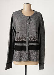 Gilet manches longues gris JEAN DELFIN pour femme seconde vue