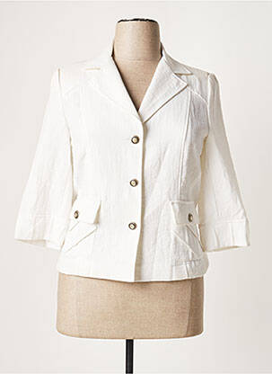 Veste casual blanc JEAN DELFIN pour femme