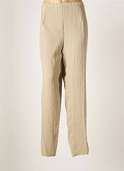 Pantalon droit beige FRANCE RIVOIRE pour femme seconde vue