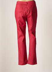 Jeans coupe droite rouge FRANCE RIVOIRE pour femme seconde vue