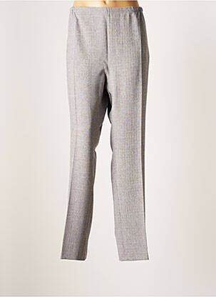 Pantalon droit gris FRANCE RIVOIRE pour femme