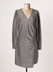 Robe mi-longue gris ICHI pour femme seconde vue