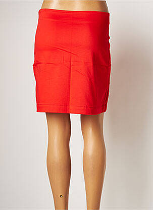 Jupe courte fermeture zip latéral orange LA FIANCEE DU MEKONG femme