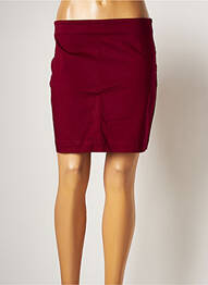 Jupe courte coupe droite rouge LA FIANCEE DU MEKONG femme