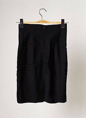 Jupe mi-longue coupe droite noir VILA femme