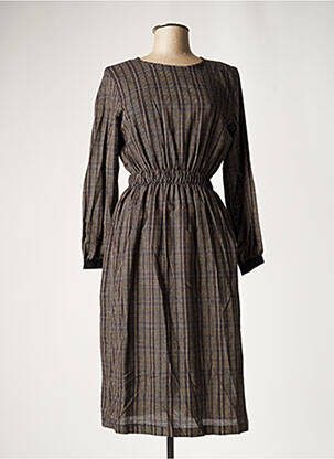 Robe mi-longue bleu LA FEE MARABOUTEE femme