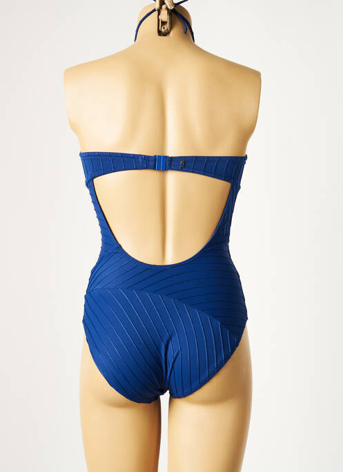 Maillot de bain 1 pièce bleu LOU pour femme