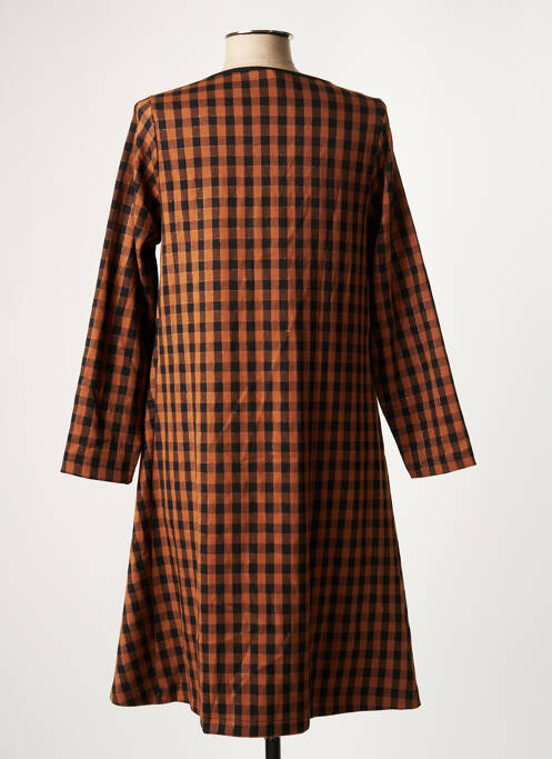 Robe mi-longue marron HUMILITY pour femme