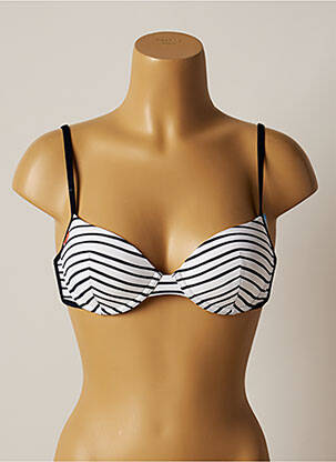 Haut de maillot de bain stretch haut soutien-gorge moulé bleu CHERRY BEACH femme