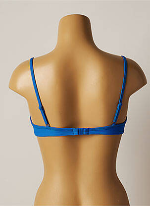 Haut de maillot de bain stretch haut soutien-gorge moulé bleu CHERRY BEACH femme