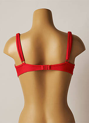 Haut de maillot de bain stretch haut soutien-gorge moulé rouge CHERRY BEACH femme
