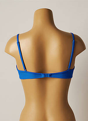 Haut de maillot de bain stretch haut soutien-gorge moulé bleu CHERRY BEACH femme