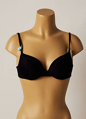 Haut de maillot de bain stretch haut soutien-gorge moulé noir CHERRY BEACH femme