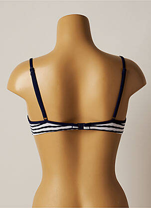 Haut de maillot de bain stretch haut soutien-gorge moulé bleu CHERRY BEACH femme