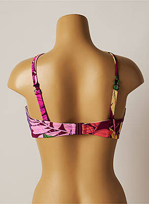 Haut de maillot de bain stretch haut soutien-gorge moulé violet BELCOR femme