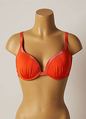 Haut de maillot de bain stretch haut soutien-gorge moulé orange SIMONE PERELE femme