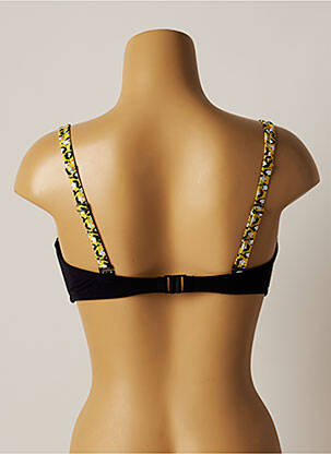 Haut de maillot de bain stretch haut soutien-gorge moulé noir BELCOR femme