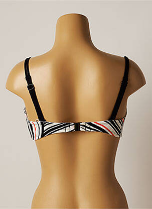 Haut de maillot de bain stretch haut soutien-gorge moulé noir BELCOR femme