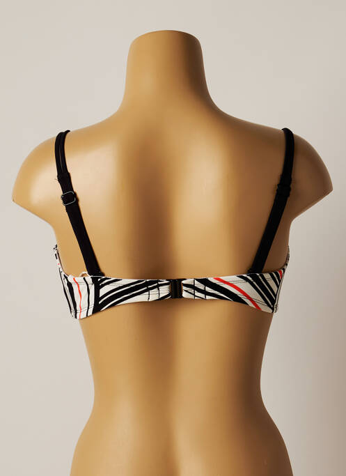 Haut de maillot de bain stretch haut soutien-gorge moulé noir BELCOR femme