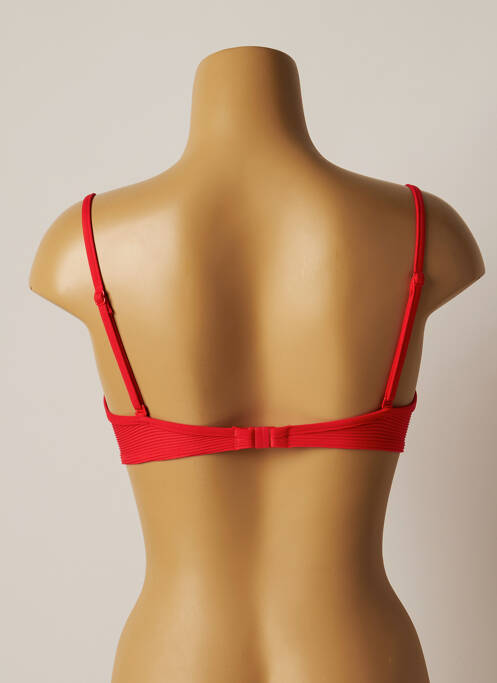 Haut de maillot de bain rouge CHERRY BEACH pour femme