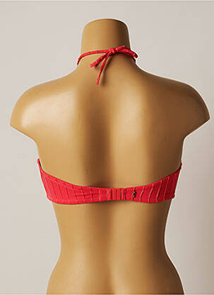 Haut de maillot de bain stretch haut soutien-gorge moulé rose LOU femme