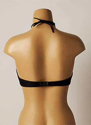 Haut de maillot de bain stretch haut soutien-gorge moulé noir VARIANCE femme