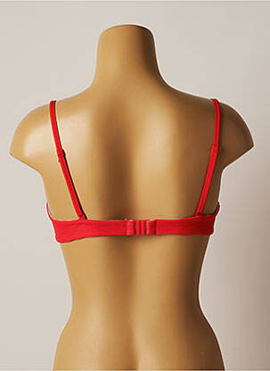 Haut de maillot de bain stretch haut soutien-gorge moulé rouge CHERRY BEACH femme