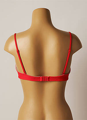 Haut de maillot de bain stretch haut soutien-gorge moulé rouge CHERRY BEACH femme