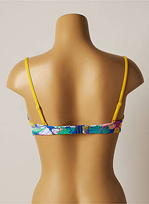 Haut de maillot de bain stretch haut soutien-gorge moulé jaune CHERRY BEACH femme
