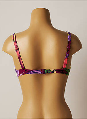 Haut de maillot de bain stretch haut soutien-gorge balconnet violet BELCOR femme
