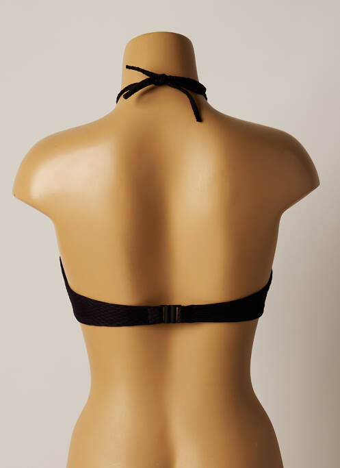 Haut de maillot de bain stretch haut soutien-gorge moulé noir VARIANCE femme