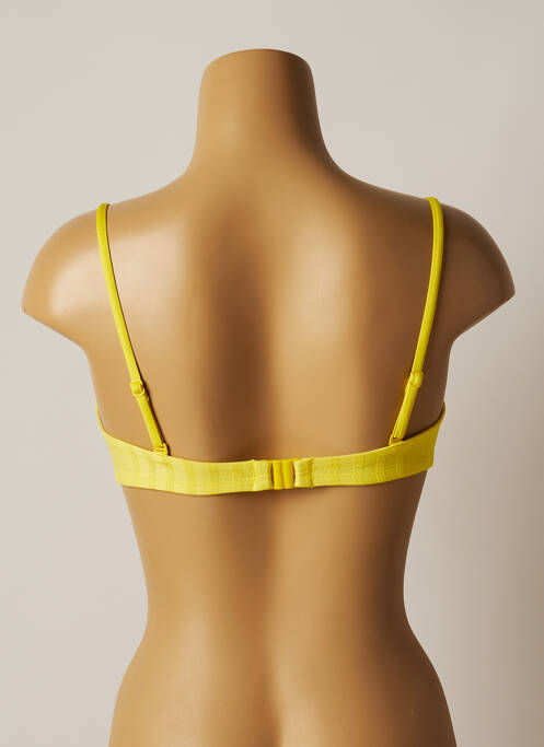 Haut de maillot de bain jaune CHERRY BEACH pour femme