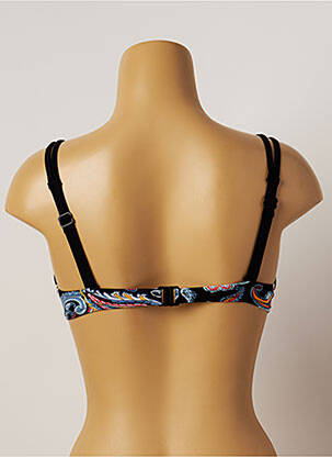 Haut de maillot de bain stretch haut soutien-gorge emboitant noir BELCOR femme