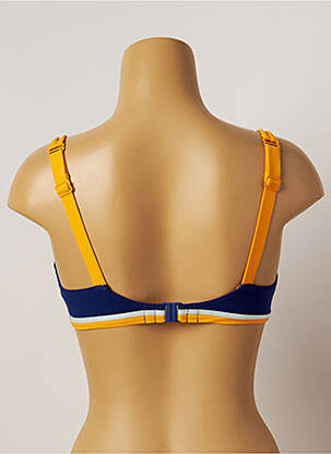 Haut de maillot de bain stretch haut soutien-gorge emboitant bleu BELCOR femme