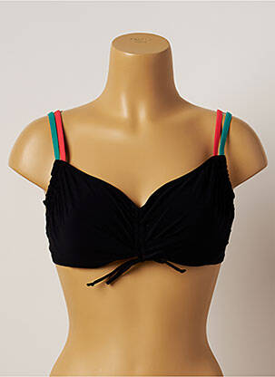 Haut de maillot de bain stretch noir BELCOR femme