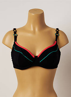 Haut de maillot de bain stretch noir BELCOR femme