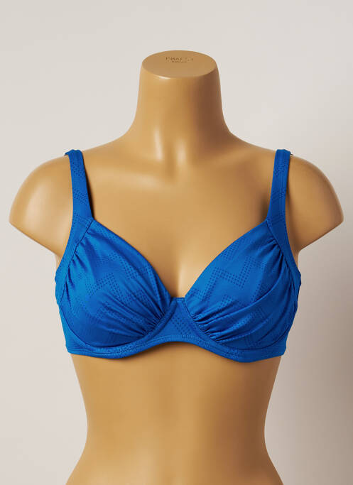Haut de maillot de bain bleu BELCOR pour femme