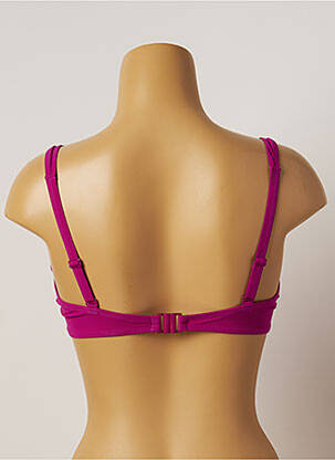 Haut de maillot de bain stretch haut soutien-gorge emboitant rose BELCOR femme