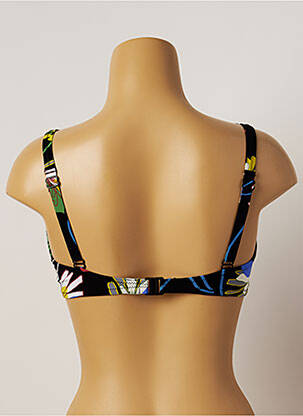 Haut de maillot de bain stretch haut soutien-gorge emboitant noir BELCOR femme