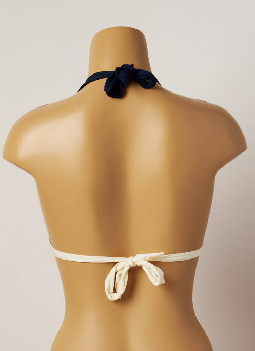 Haut de maillot de bain fermeture liens à nouer haut soutien-gorge moulé rose VARIANCE femme