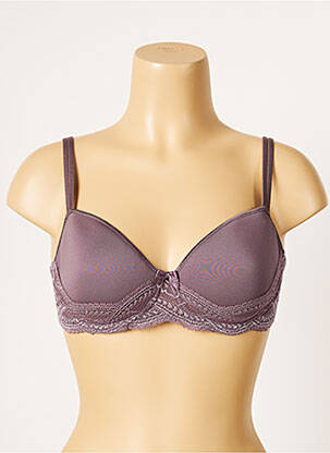 Soutien-gorge légère et transparente haut soutien-gorge moulé gris SIMONE PERELE femme