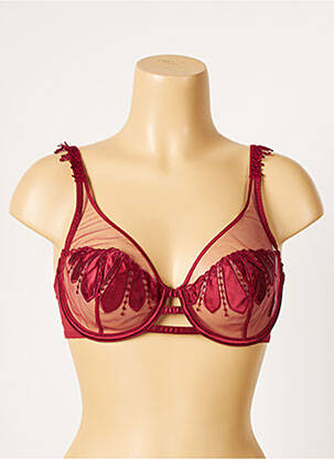 Soutien-gorge légère et transparente rouge SIMONE PERELE femme